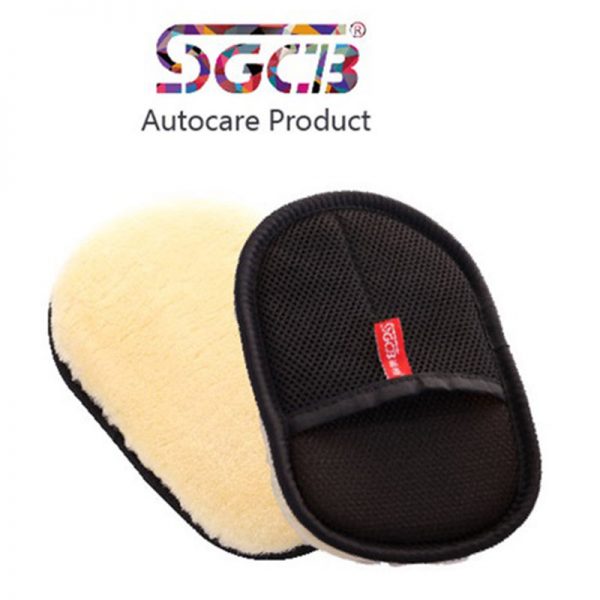 دستکش شستشوی پوست بره خودرو اس جی سی بی مدل SGCB Wool Wash Mitt SGGD036