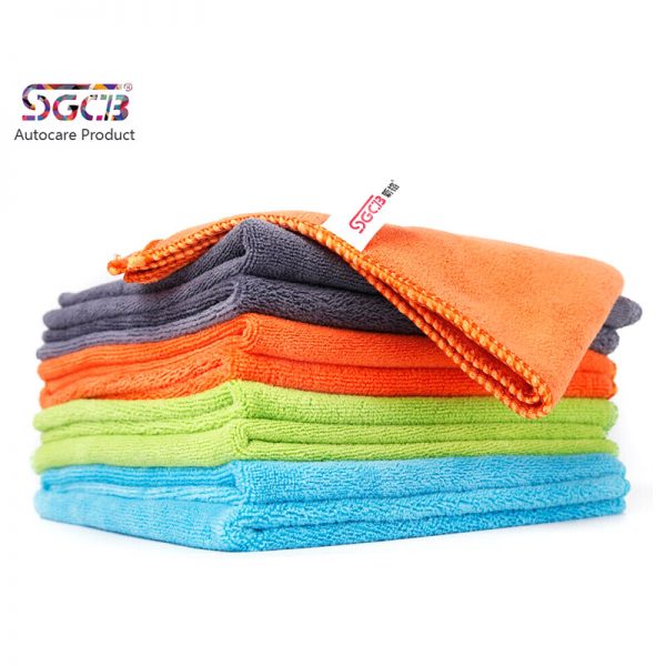 دستمال مایکروفایبر 40 در 40 اس جی سی بی مدل SGCB Microfiber Car Detailing Towel SGGD283