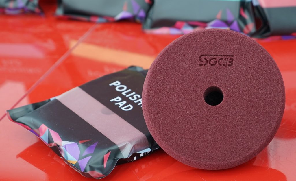 پد پولیش شرابی متوسط سایز 75, 130 ,150 میلیمتر مخصوص دستگاه پولیش دوال اکشن و روتاری - تصویر 2